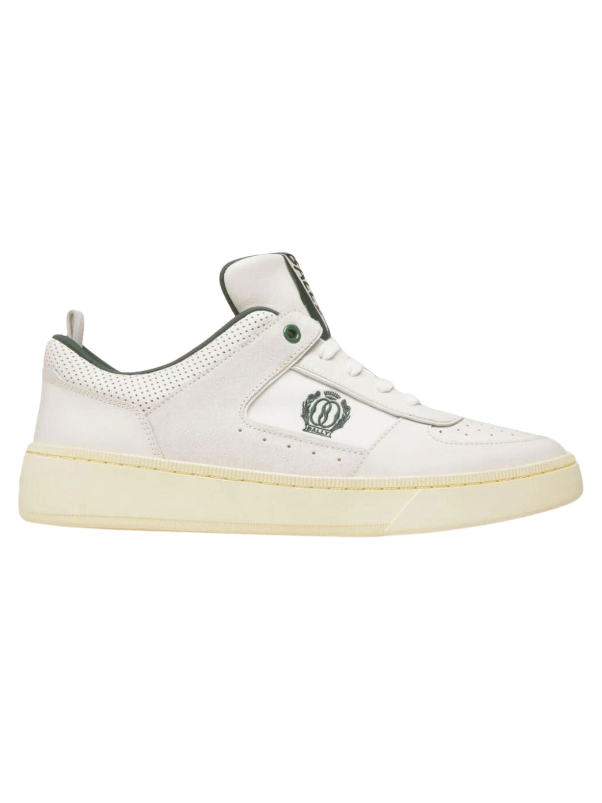 Bally Sneaker Embroided Logo Panelled White