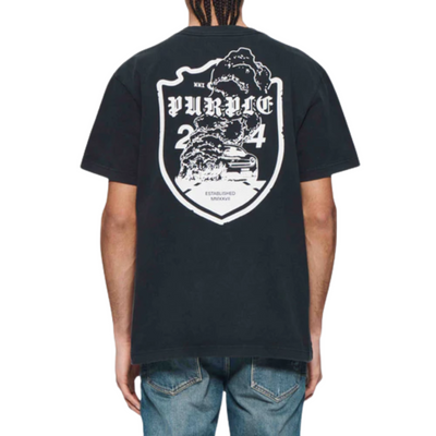 Purple T-Shirt Logo Black