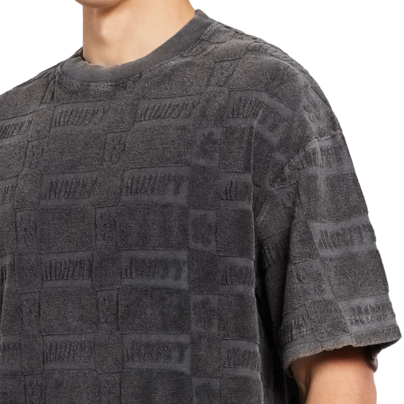 Mouty T-Shirt Monogram Terry Black