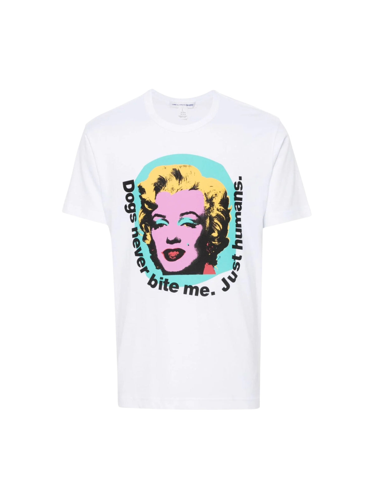 Comme Des Garcons T-Shirt Slogan White