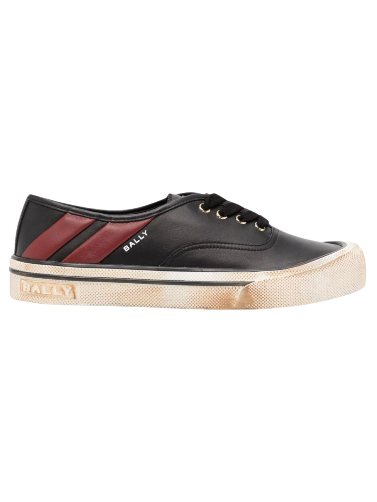 Bally Sneaker Low Top Logo Red-Black