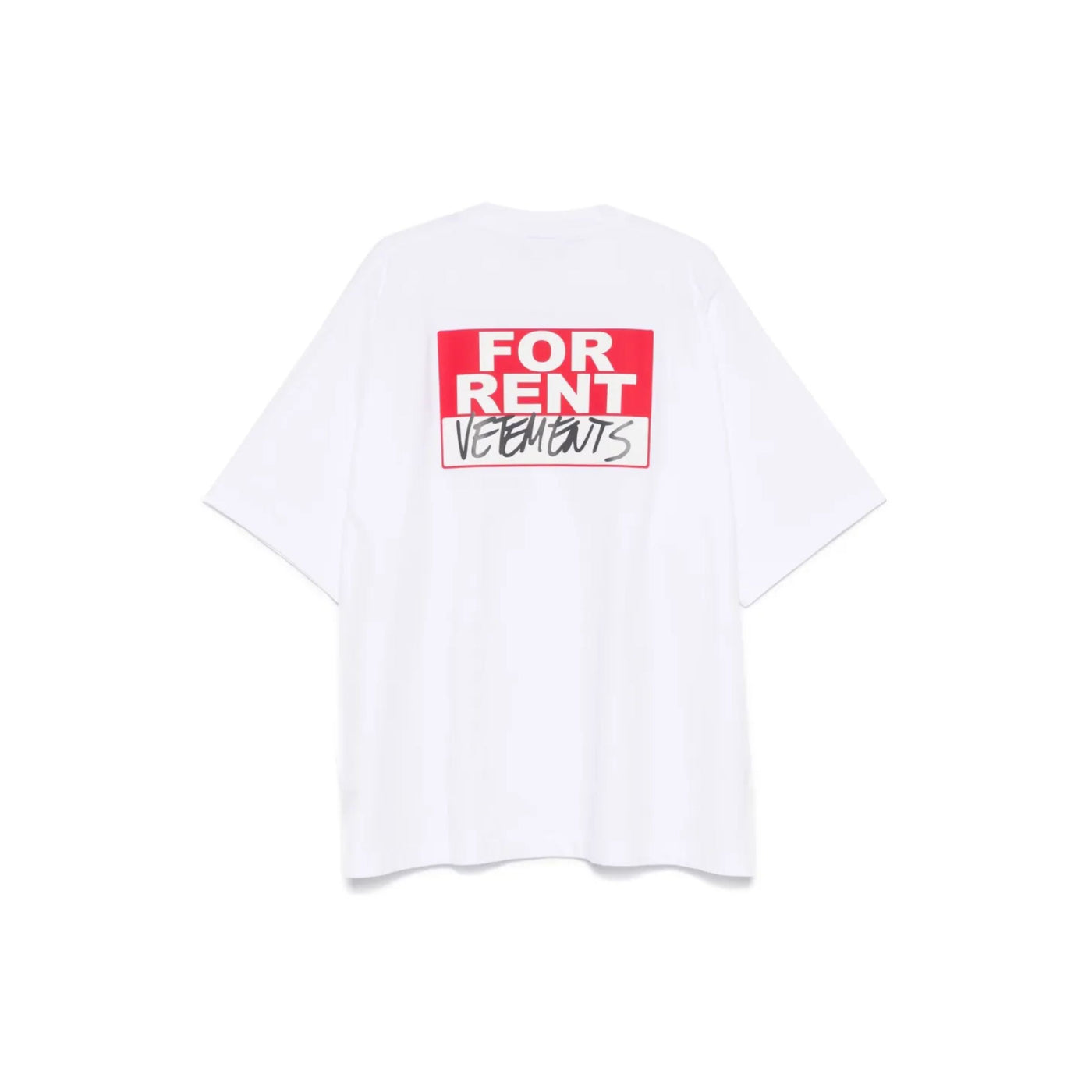Vetements T-Shirt For Rent Oversized White