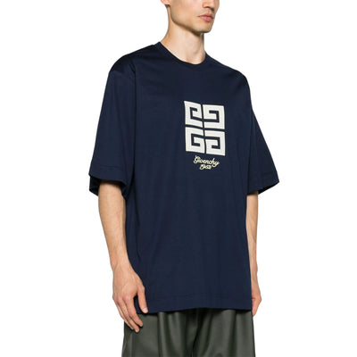 Givenchy T-Shirt Slim Fit Logo Navy