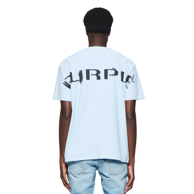 Purple T-Shirt Logo Powder Blue