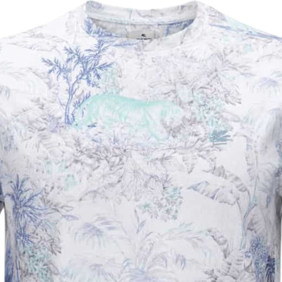 Etro T-Shirt Roma White-Blue