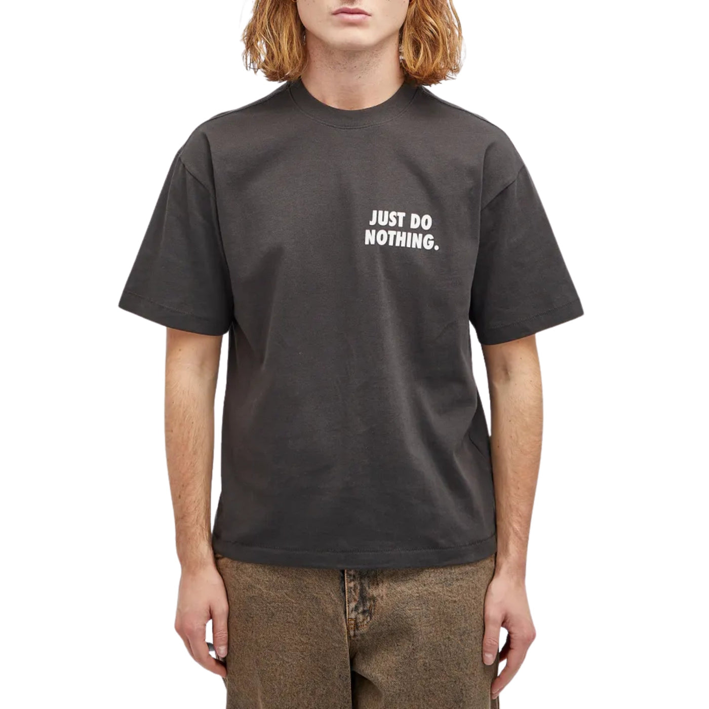 Market T-Shirt Just Do Nothing Fall Washed Black