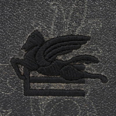 Etro Wallet Arnica And Leather Logo Grey