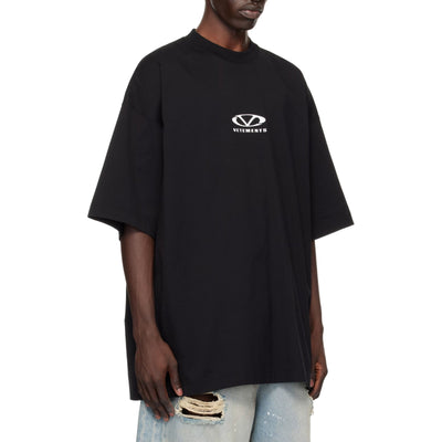 Vetements T-Shirt Oval Logo Oversized Black