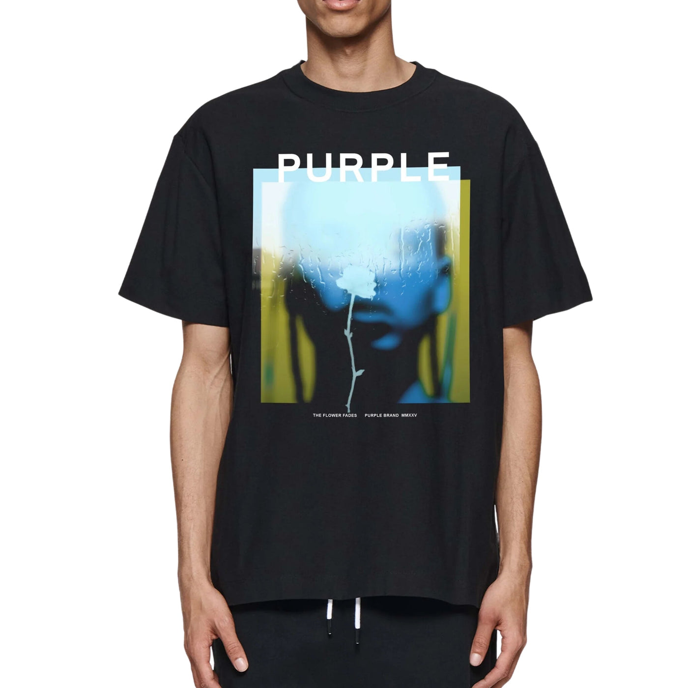Purple T-Shirt Painting Black