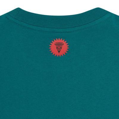 Ice-Cream T-Shirt Running Dog Teal