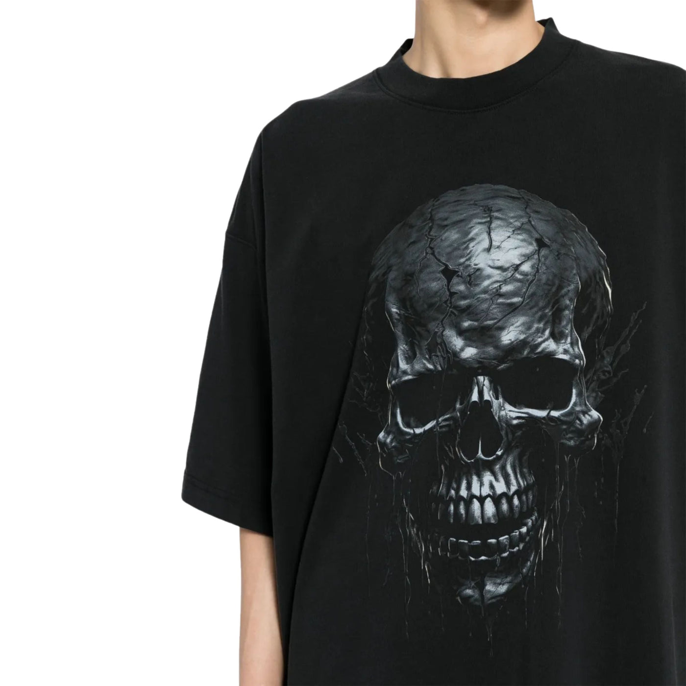 Vetements T-Shirt Illusion Logo Black