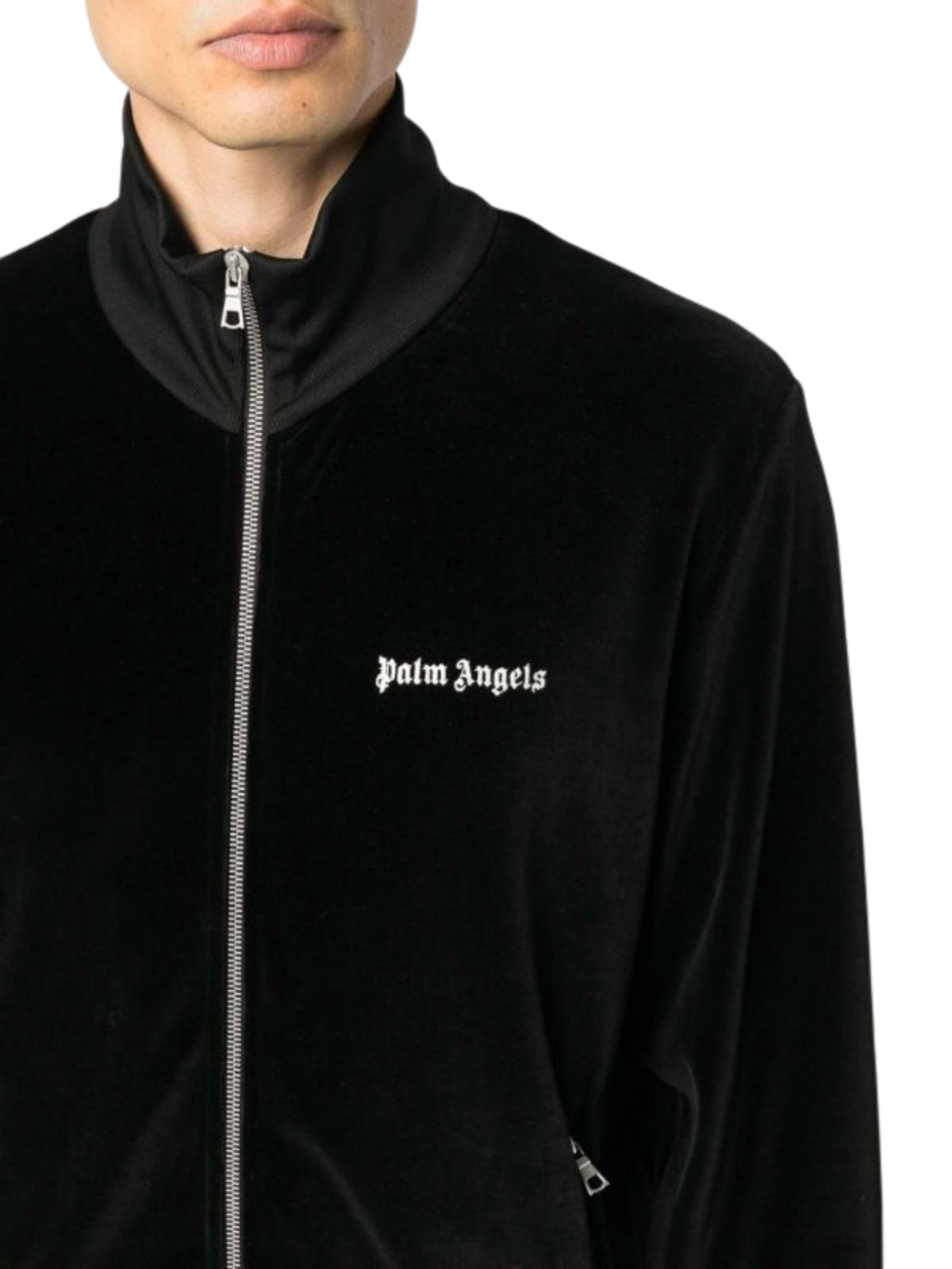Palm Angels Jacket Velour Black