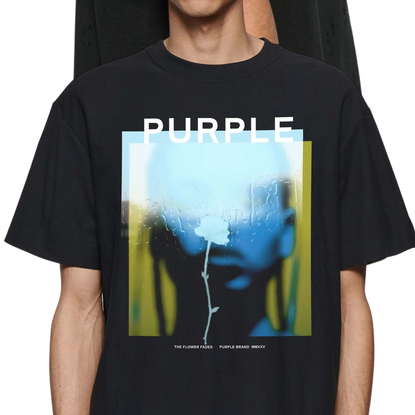 Purple T-Shirt Painting Black