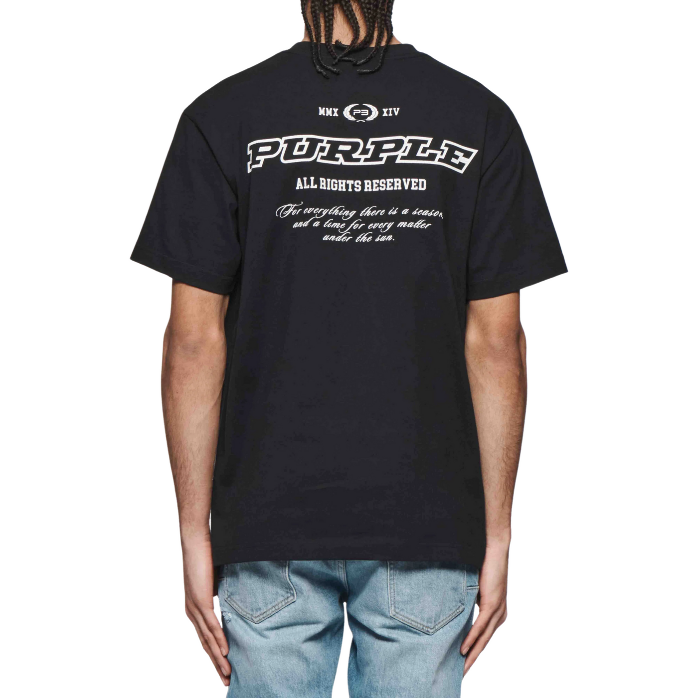 Purple T-Shirt Logo Black