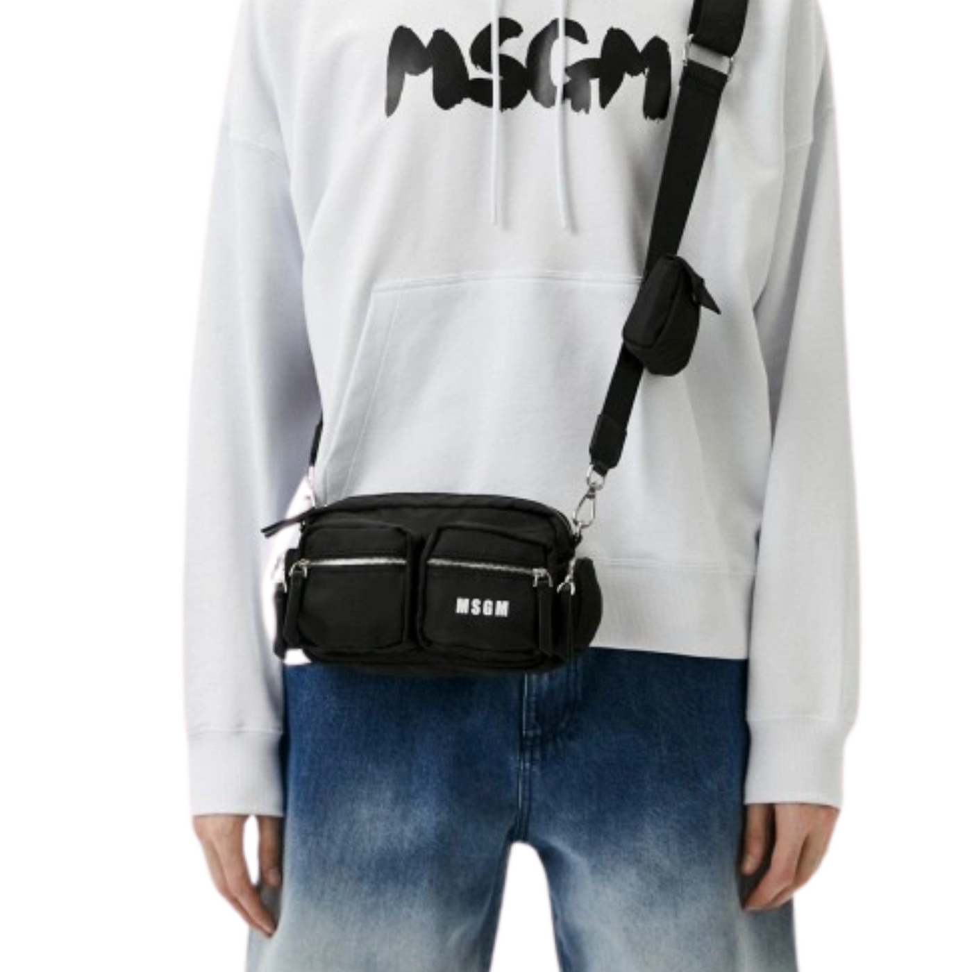 Msgm Bag Logo Black