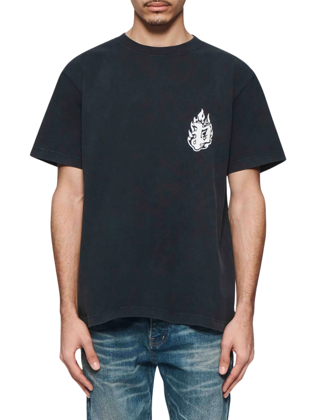 Purple T-Shirt Logo Black