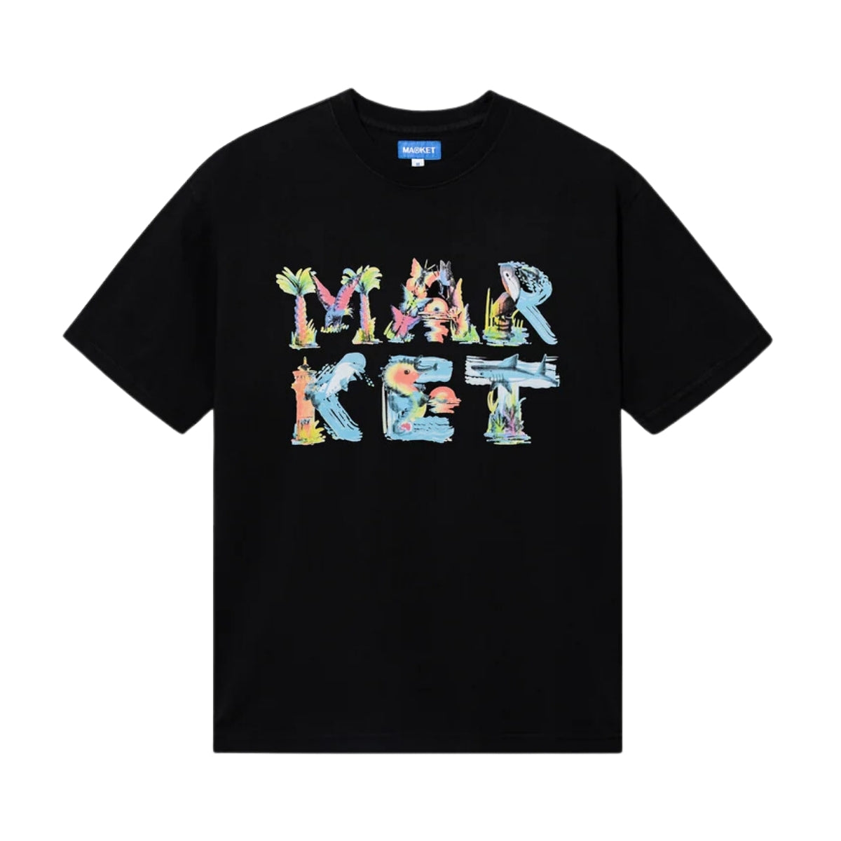 Market T-Shirt Island Life Black