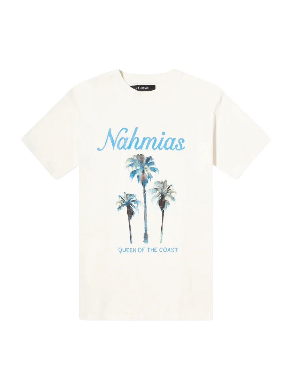 Nahmias T-Shirt Palm Tree Coast Antique White